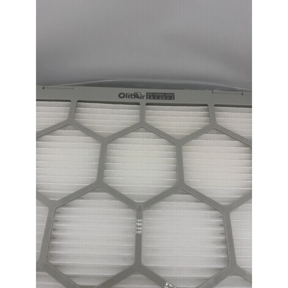OlitAir 14 x 20 x 1 MERV 8 Air Filter, Reusable ABS Plastic Frame, 4 Filters NEW
